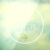 モダン100%正常 |ヘルシーフード |緑のエコ ウィンドウサイン (シート3)