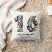 モダン16枚写真コラージュオーダーメイドグリーティング クッション (ブランケット)