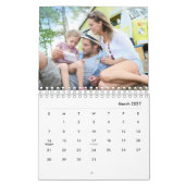 モダン17枚写真ボールドタイポグラフィー 2027 カレンダー (3月 2027)