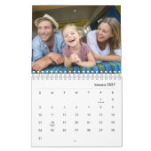 モダン17枚写真ボールドタイポグラフィー 2027 カレンダー (1月 2027)
