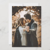 モダン2エレガント枚の写真結婚 招待状 (裏面)