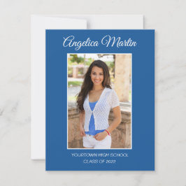 モダン2サイドブルー卒業3フォトクラス2022