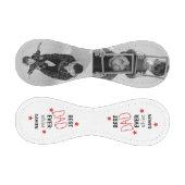 モダン2パーソナライズされた枚フォトコラージュ最高のパパ 野球ボール (パネル)