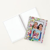 モダン2写ガーリー真おもしろいフローラパーソナライズされた名 ノートブック (内部)