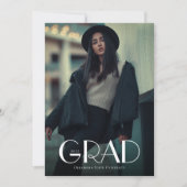 モダン2写真卒業 案内状 (正面)