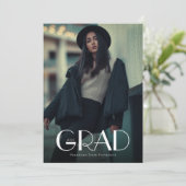 モダン2写真卒業 案内状 (スタンド正面)