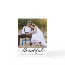 モダン2枚のフォトスクリプト感謝結婚の