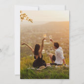 モダン2枚の写真書跡結婚2 セーブザデート (裏面)