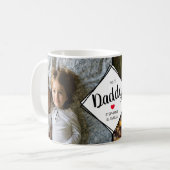 モダン2枚フォトコラージュ No 1 Daddy コーヒーマグカップ (正面左)