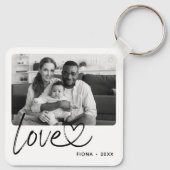 モダン2枚写真ラブ キーホルダー (裏面)