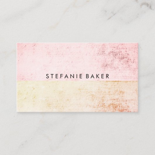 モダン2音カラフルグランジ 名刺 (正面)