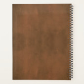 モダン2021エレガントパーソナライズされた名 プランナー手帳 (裏面)