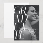 モダン2024大学写真卒業発表 招待状 (正面/裏面)