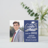 モダン2024 フォト 卒業パーティー 招待状 (スタンド正面)