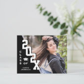 モダン2025 フォト 卒業パーティー 招待状 (スタンド正面)