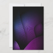 モダン21ストライプ歳の誕生日招待状 招待状 (裏面)