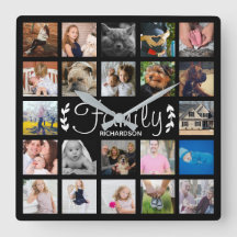 モダン22の家族写真のコラージュ及び名前