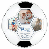 モダン3フォトコラージュ最高のダディ サッカーボール (正面)