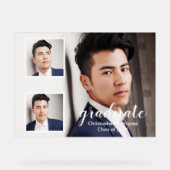 モダン3写真卒業 アクリルサイン (正面)