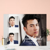 モダン3写真卒業 アクリルサイン (ウェディング)