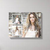 モダン3写真卒業 キャンバスプリント (正面)