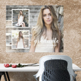 モダン3写真卒業 キャンバスプリント