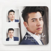 モダン3写真卒業 マウスパッド (正面)