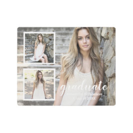 モダン3写真卒業 メタルプリント