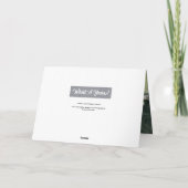 モダン3年の写真グレー シーズンカード (裏面)