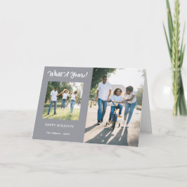 モダン3年の写真グレー シーズンカード