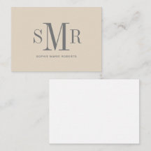 モダン3文字のモノグラムイニシャル名