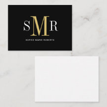 モダン3文字のモノグラムイニシャル名