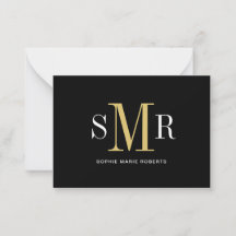 モダン3文字のモノグラムイニシャル名