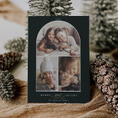 モダン3月3日メリー写真&明るい緑 シーズンカード