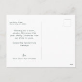 モダン3枚の写真 シーズンポストカード (裏面)