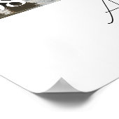 モダン3枚写真 ウェディング カップル オーダーメイド ポスター (角)