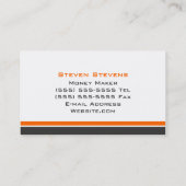 モダン3色のモノグラムB 名刺 (裏面)