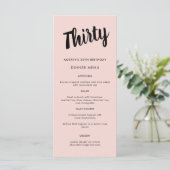 モダン30歳の誕生日パーティーのスクリプト メニュー (スタンド正面)