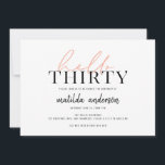 モダン30歳の誕生日<br><div class="desc">モダン30歳の誕生日招待状。</div>
