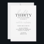 モダン30歳の誕生日<br><div class="desc">モダン30歳の誕生日招待状。</div>
