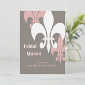 モダン3(紋章の)フラ・ダ・リブライダルシャワー 招待状 (スタンド正面)