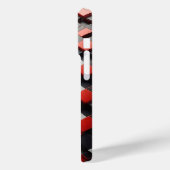 モダン3Dジオメトリックブロックケース レッド・ブラック・ホワイト Case-Mate iPhoneケース (裏面 / 左)