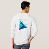 モダン3DジオメトリックKeep Going Tシャツ (裏面フル)