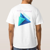 モダン3DジオメトリックKeep Going Tシャツ (裏面)
