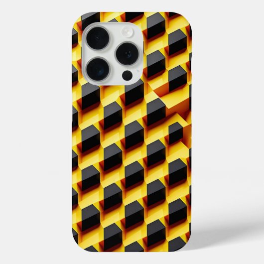 モダン3Dスランターブロックケース - ボールドインダストリアル Case-Mate iPhoneケース (裏面)