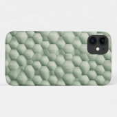 モダン3D幾何学的な六角形テクスチャ - エレガントなセージ Case-Mate iPhoneケース (裏面(横))