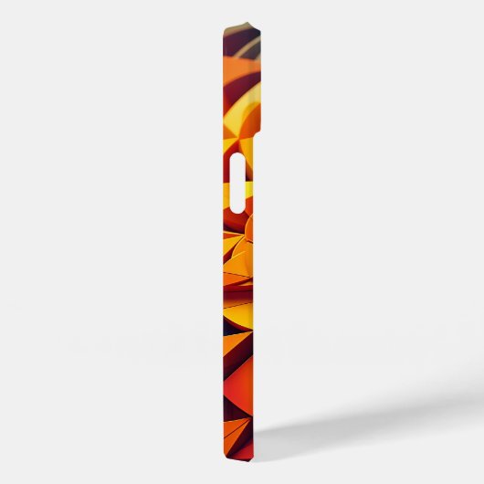 モダン3D幾何学蓮スマホケース ビビッドブルー Case-Mate iPhoneケース (裏面 / 右)