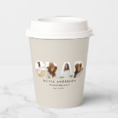 モダン4エレガント枚の写真紙カップ 紙コップ (裏面)