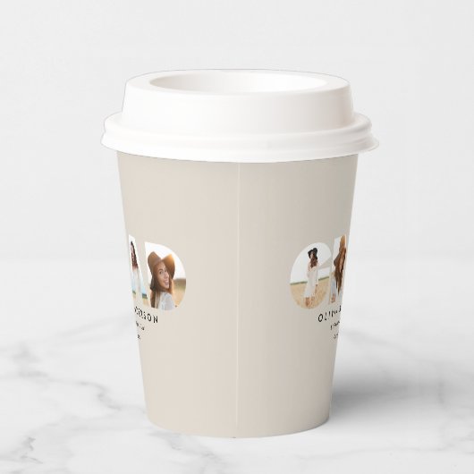 モダン4エレガント枚の写真紙カップ 紙コップ (右)