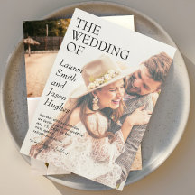 モダン4フォトブラック&ホワイトボホ結婚ズ